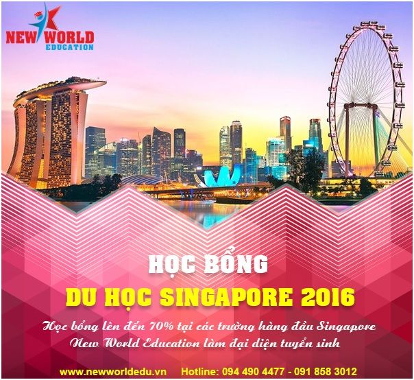 Danh sách top ngành và học bổng du học Singapore 2016