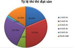 84,5% thí sinh tại Hà Nội đạt trên mức điểm sàn