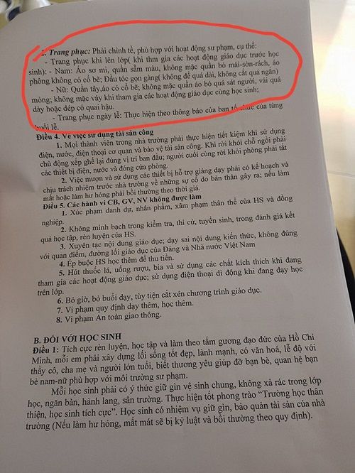 Hà Tĩnh cấm giáo viên mặc váy ngắn - Ảnh 3