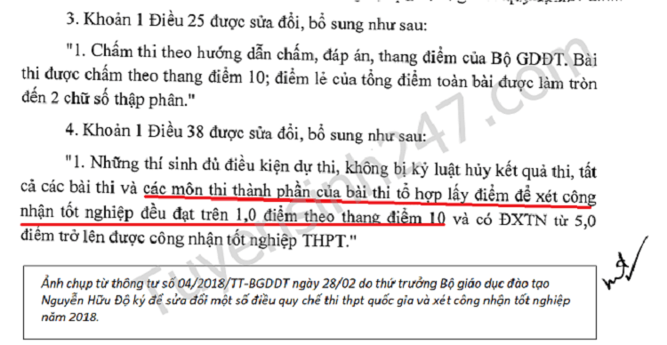 Tăng điểm liệt lên 3 điểm ở kỳ thi THPT 2018: có hay không? - Ảnh 2