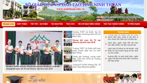 Hướng dẫn tra cứu điểm thi vào lớp 10 của các trường THPT tại tỉnh Ninh Thuận Hướng dẫn tra cứu điểm thi vào lớp 10 của các trường THPT tại tỉnh Ninh Thuận