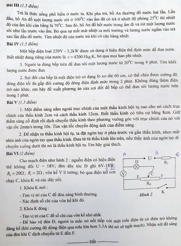 Tổng hợp đề thi các môn chuyên trong kỳ thi tuyển sinh lớp 10 tại Hà Nội