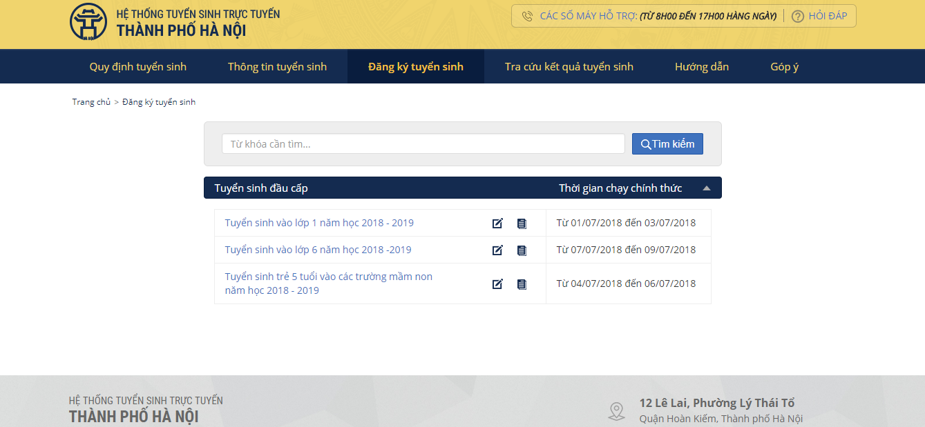 Đăng ký trực tuyến vào Mầm Non, Lớp 01, Lớp 06,  từ ngày 01/07/2018 - Ảnh 2