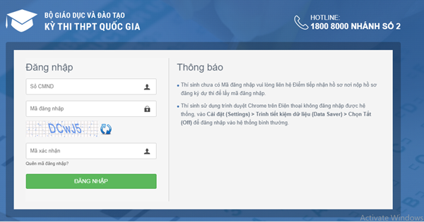 Hướng dẫn thay đổi nguyện vọng xét tuyển đại học năm 2018