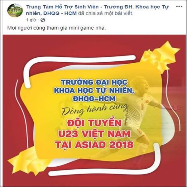 Các trường Đại học tạo điều kiện cho sinh viên cổ vũ U23 Việt Nam - Ảnh 1