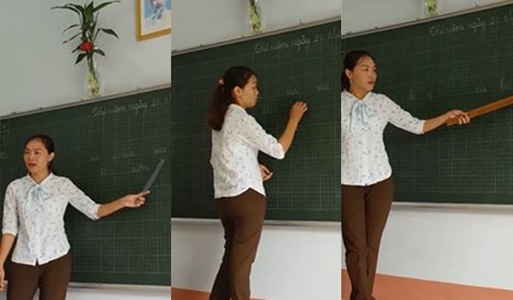 Cô giáo dạy đánh vần ‘kiểu mới’ cho học sinh lớp 1
