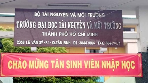 ĐH Tài nguyên và Môi trường TP HCM thông báo xét tuyển bổ sung năm 2018
