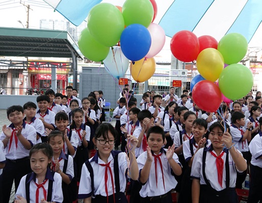 Trường THCS đầu tiên tại THPCM tổ chức khai giảng đầu năm học