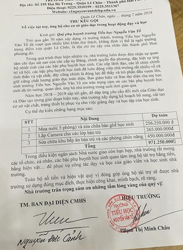 Lạm thu đầu năm học mới:  Lạm thu đầu năm học mới: