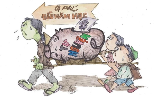 Tình trạng lạm thu đầu năm vẫn cứ tiếp diễn ở nhiều trường