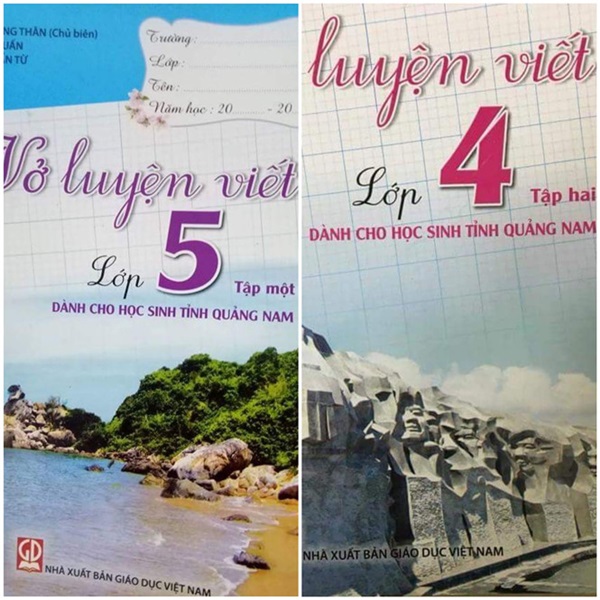 Phụ huynh "khổ sở" với vở luyện viết dành cho học sinh tại tỉnh Quảng Nam