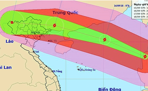 Siêu bão Mangkhut đổ bộ học sinh được Chính phủ cho phép nghỉ học tránh bão