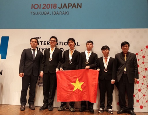 Việt Nam xuất sắc đạt 4 huy chương trong kỳ Olympic Tin học Quốc tế 2018