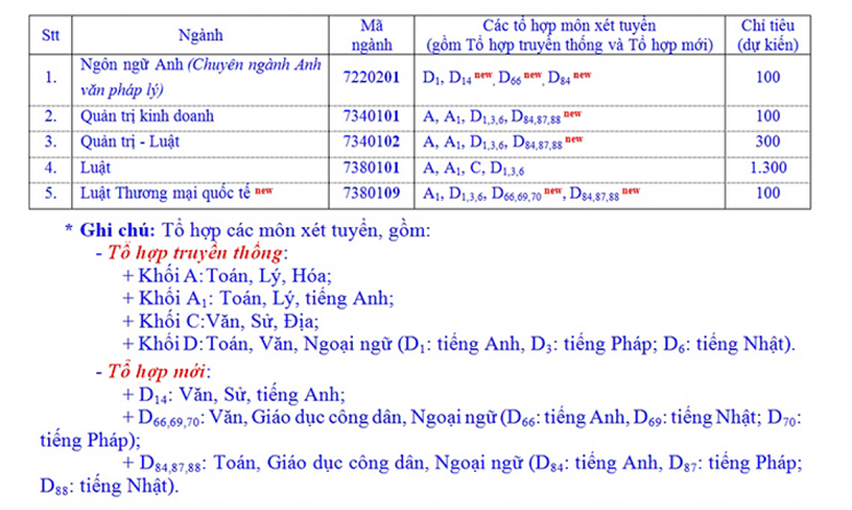 Tuyển sinh 2019: Đại học Luật TP. HCM xét tuyển kết hợp kiểm tra đánh giá năng lực - Ảnh 2