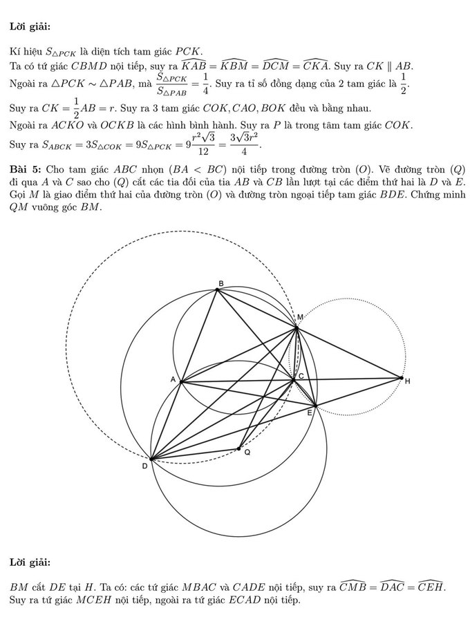 lời giải toán tuyển sinh 10