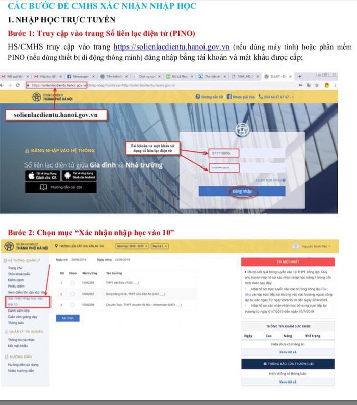 Tuyển sinh lớp 10: Cách xác nhận nhập học và thay đổi nguyện vọng vào lớp 10 ở Hà Nội - Ảnh 1