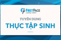 Cơ hội thực tập  nhiều vị trí  hấp dẫn tại First Page 