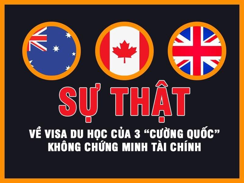DU HỌC: SỰ THẬT VỀ 3 QUỐC GIA "CƯỜNG QUỐC" VỚI VISA KHÔNG CHỨNG MINH TÀI CHÍNH 