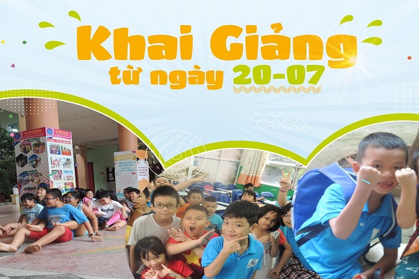 Tiếng Anh Hè bán trú 2020 cho trẻ tại TPHCM