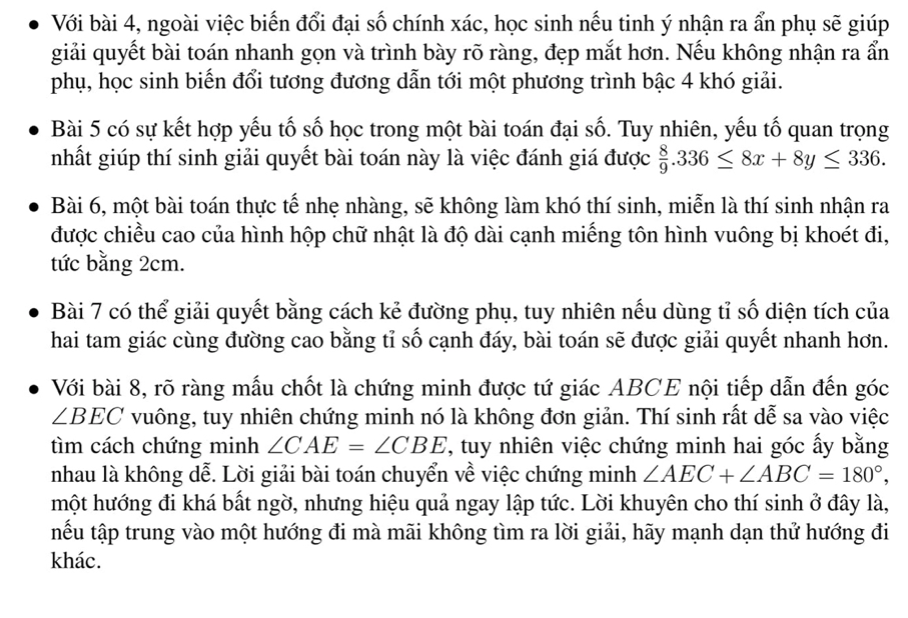 Gợi ý đáp án bài thi môn Toán vào lớp 10 trường THTH ĐH. Sư Phạm - Ảnh 9