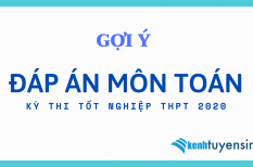Đáp án gợi ý 24 mã đề thi môn Toán tốt nghiệp THPT 2020