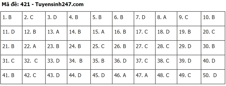 Đáp án môn Tiếng Anh tốt nghiệp THPT 2020 - đầy đủ mã đề - Ảnh 21