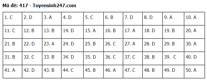 Đáp án môn Tiếng Anh tốt nghiệp THPT 2020 - đầy đủ mã đề - Ảnh 17