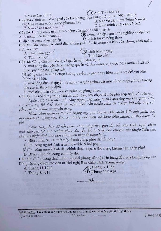 Đề thi năng khiếu báo chí của Học viện Báo chí & Tuyên truyền - Ảnh 5