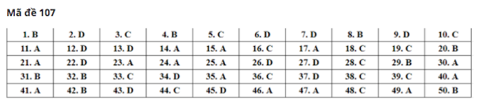Đáp án gợi ý 24 mã đề thi môn Toán tốt nghiệp THPT 2020 - Ảnh 3