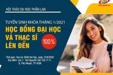 Tuyển sinh du học Phần Lan khóa tháng 1/2021 - Học bổng lên đến 100% học phí