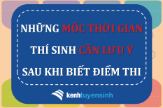 Các mốc thời gian sau khi biết điểm thi tốt nghiệp THPT 2020