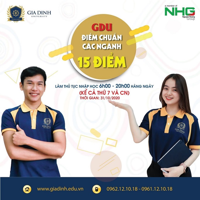 Đại học Gia Định GDU xét tuyển bổ sung đến ngày 31/10 - Ảnh 1