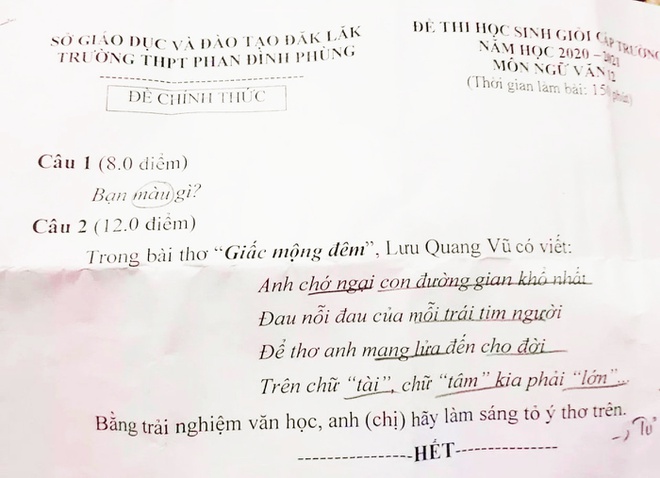 đề thi học sinh giỏi văn lớp 12