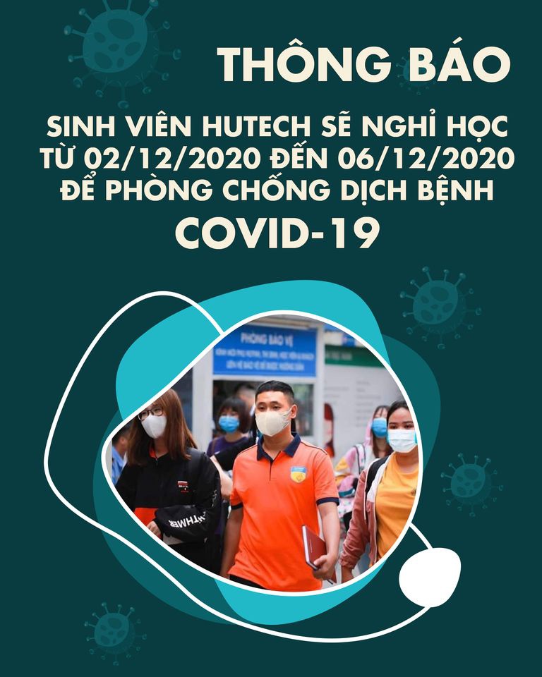 Thông báo cho sinh viên nghỉ học của Trường Đại học Công nghệ TPHCM