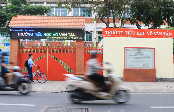 trường tiểu học võ văn tần cho học sinh nghỉ học phòng dịch