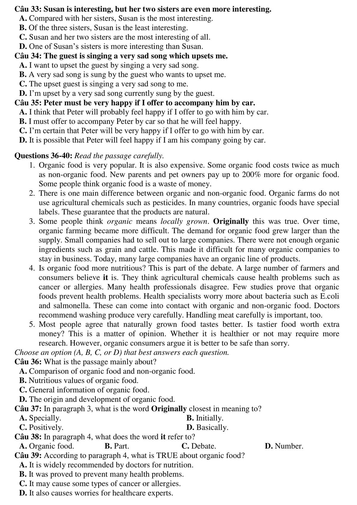 đề thi đánh giá năng lực