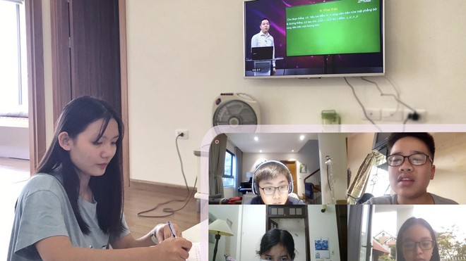 Trường phổ thông đầu tiên chuyển sang học trực tuyến phòng chống Covid-19 ở Hà Nội