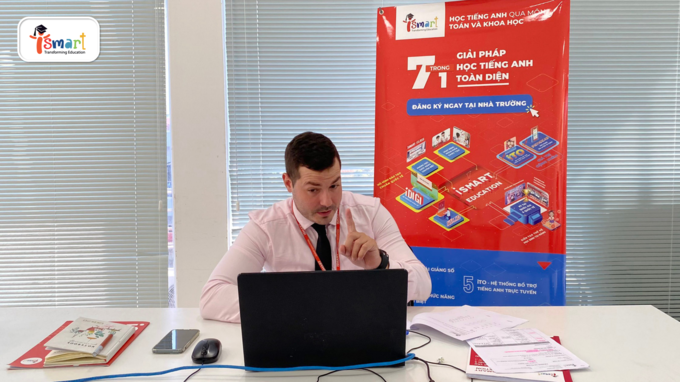 iSMART chuẩn bị nhiều phương án học trực tuyến tiếng Anh cho học sinh - Ảnh 1