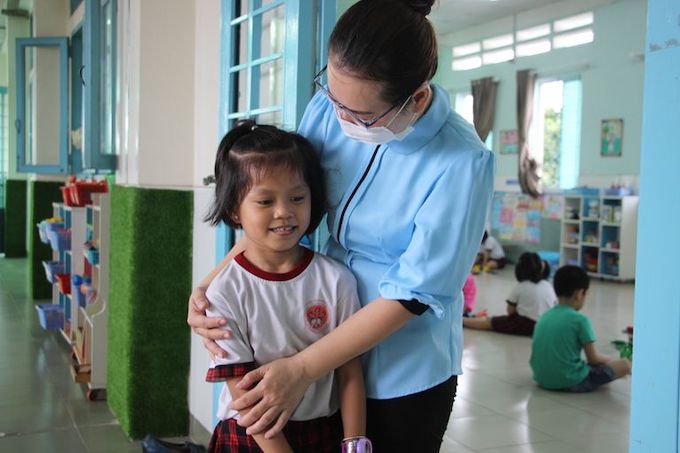 Học sinh mầm non ở Hải Dương quay lại học trực tiếp tại trường