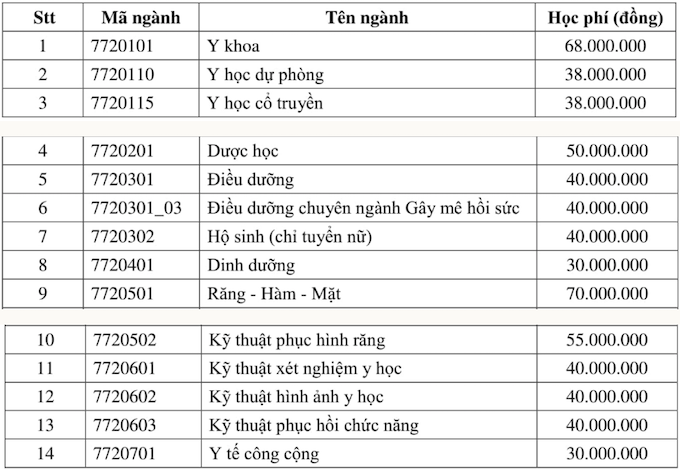 Đại học Y Dược TP.HCM giữ ổn định học phí trong năm học mới - Ảnh 1