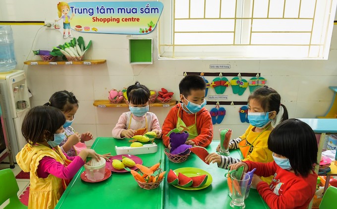 TP.HCM: Trẻ từ 3 - 6 tuổi có thể học trực tiếp sau Tết Nguyên Đán