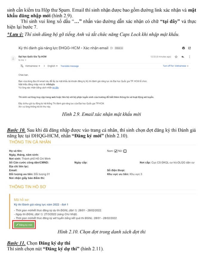 Cách điền hồ sơ dự thi Đánh giá năng lực 2022 của ĐH Quốc Gia TP.HCM - Ảnh 11