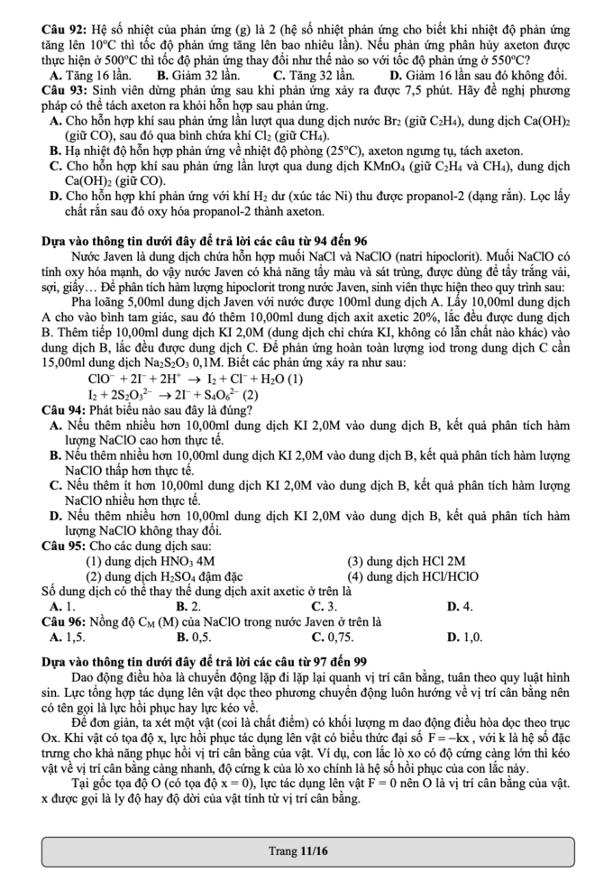 Đề thi mẫu Đánh giá năng lực 2022 của ĐH Quốc Gia TP.HCM - Ảnh 11