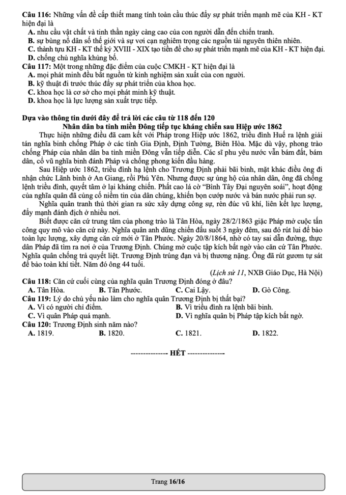 Đề thi mẫu Đánh giá năng lực 2022 của ĐH Quốc Gia TP.HCM - Ảnh 16