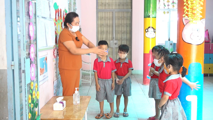 Đà Nẵng: Học sinh mầm non trở lại trường trên tinh thần tự nguyện