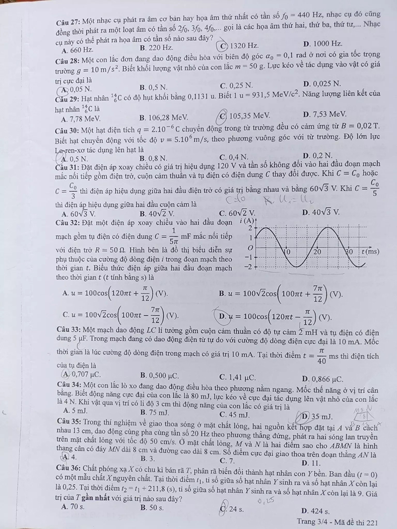 Đề và gợi ý đáp án môn Vật lý - Ảnh 3