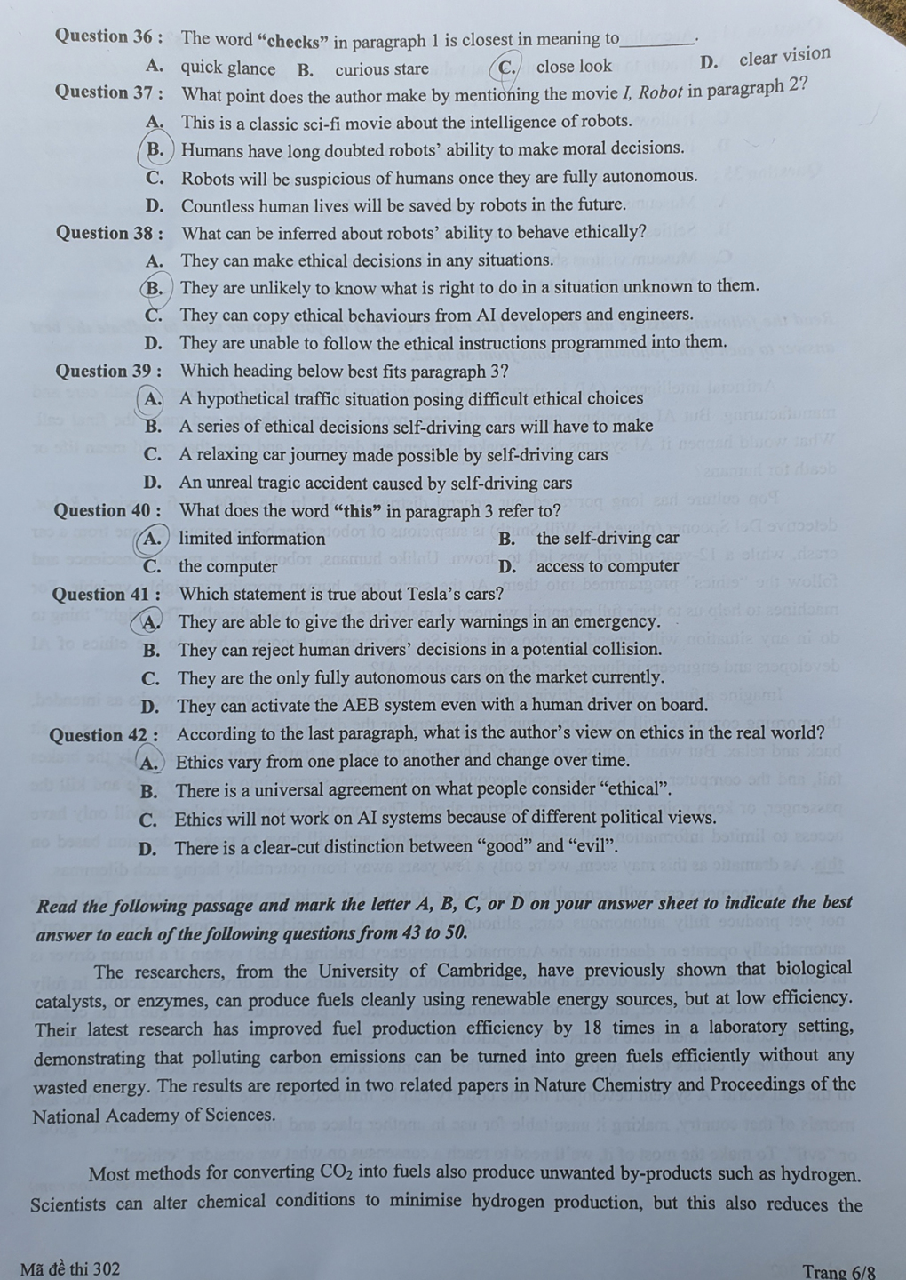 Đề thi đánh giá tư duy của ĐH Bách khoa Hà Nội - Ảnh 16