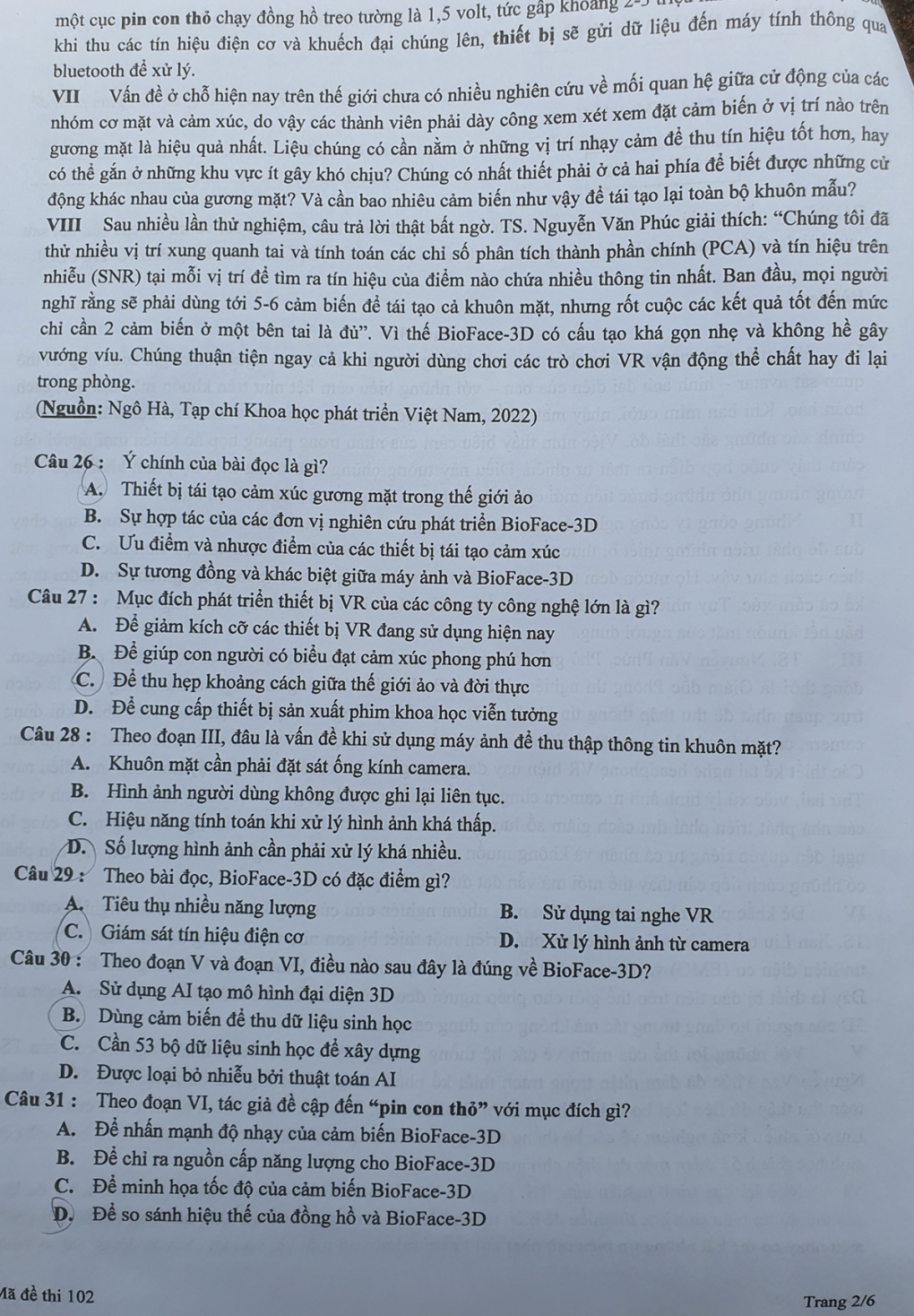 Đề thi đánh giá tư duy của ĐH Bách khoa Hà Nội - Ảnh 7