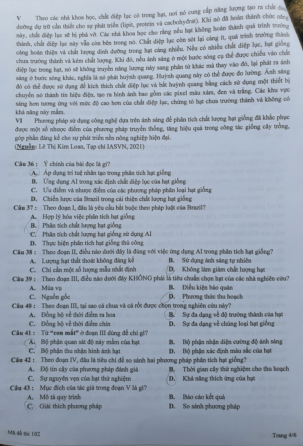 Đề thi đánh giá tư duy của ĐH Bách khoa Hà Nội - Ảnh 9