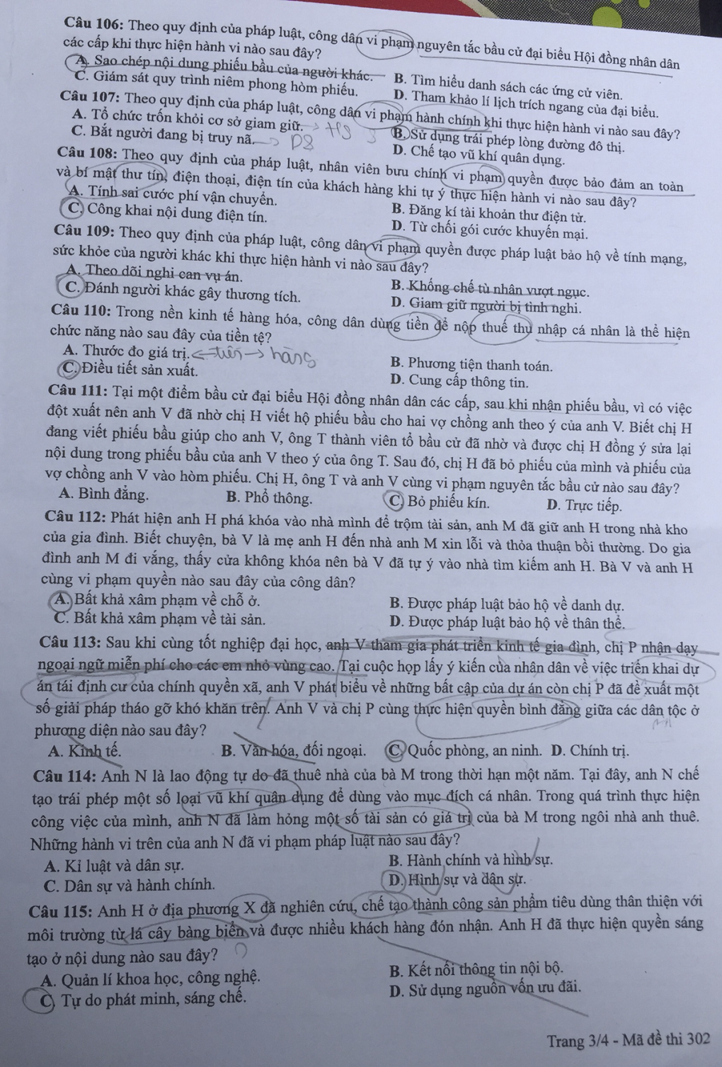 Đề và gợi ý đáp án môn Giáo dục công dân - Ảnh 3
